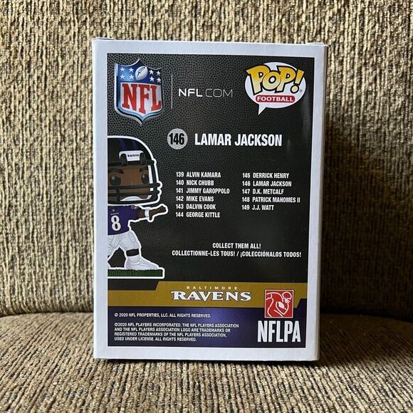 Damaged Funko Pop Box NFL Lamar Jackson #146 - Picture 3 of 6